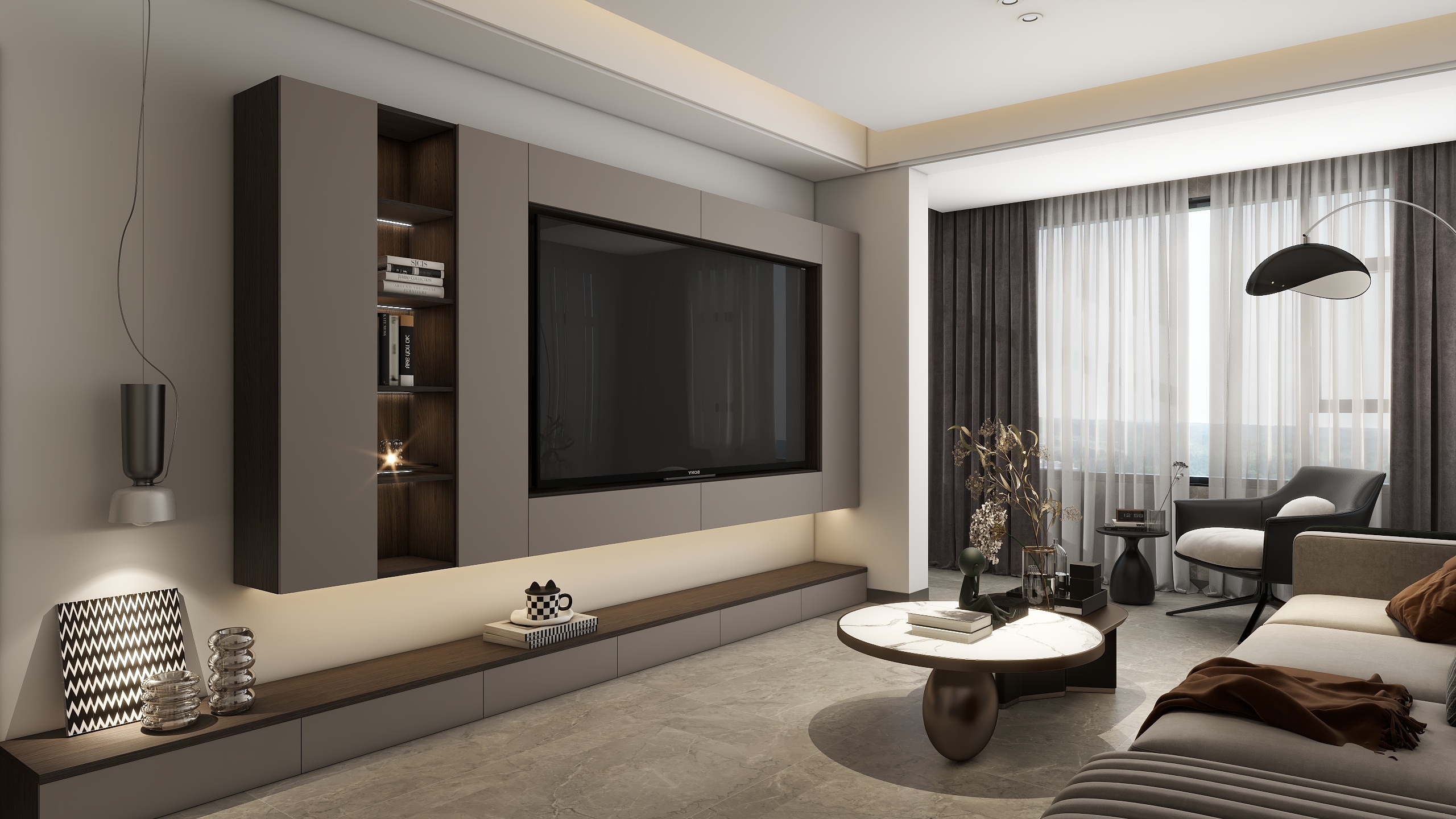 SAPREXDESIGN-潞府花园128现代轻奢-装修设计方案