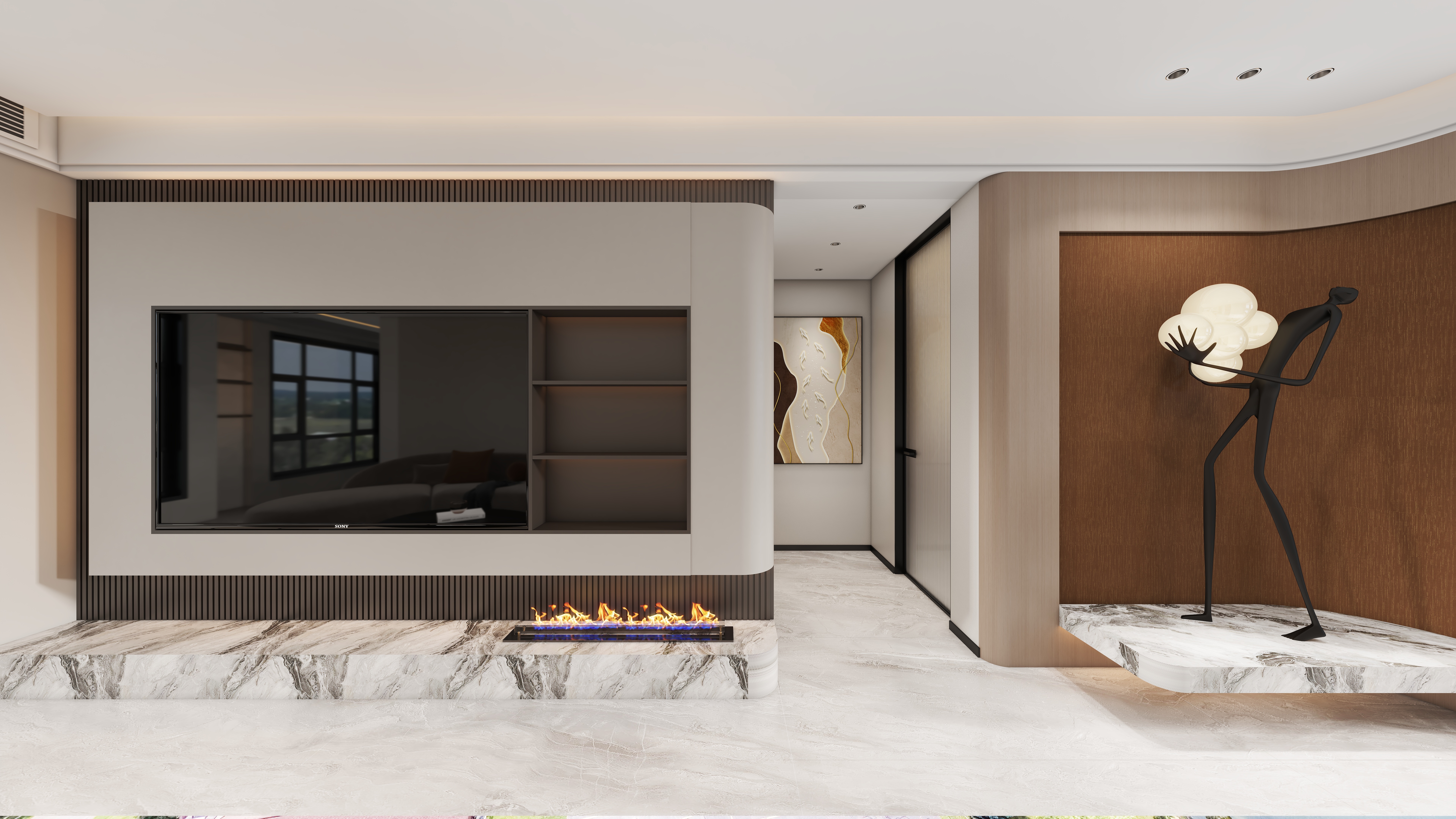 丿设计师阿杰丨-红鑫中央公园现代简约120㎡3室-装修设计方案