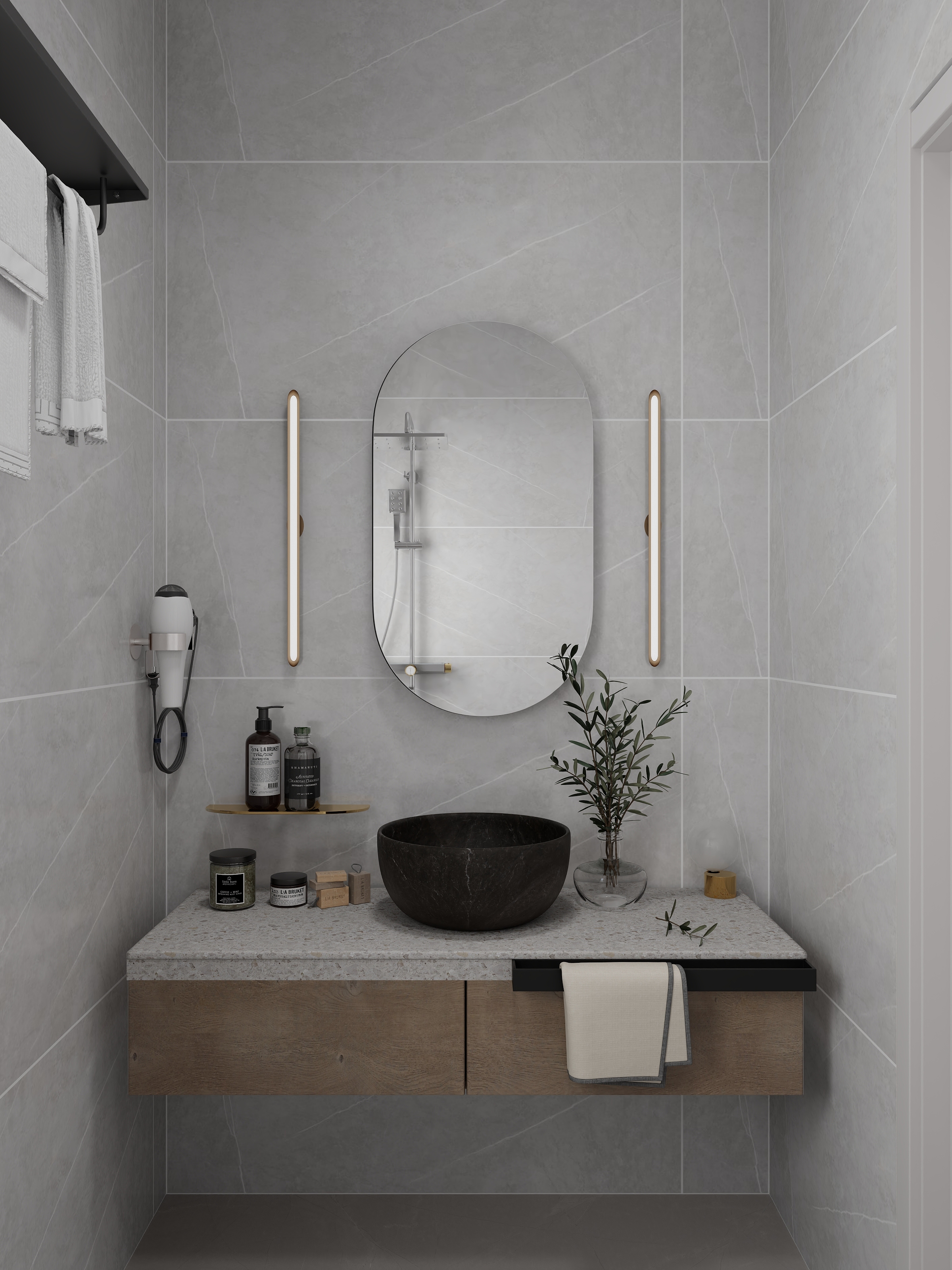 绿豆冰沙~-64㎡1室装修效果图