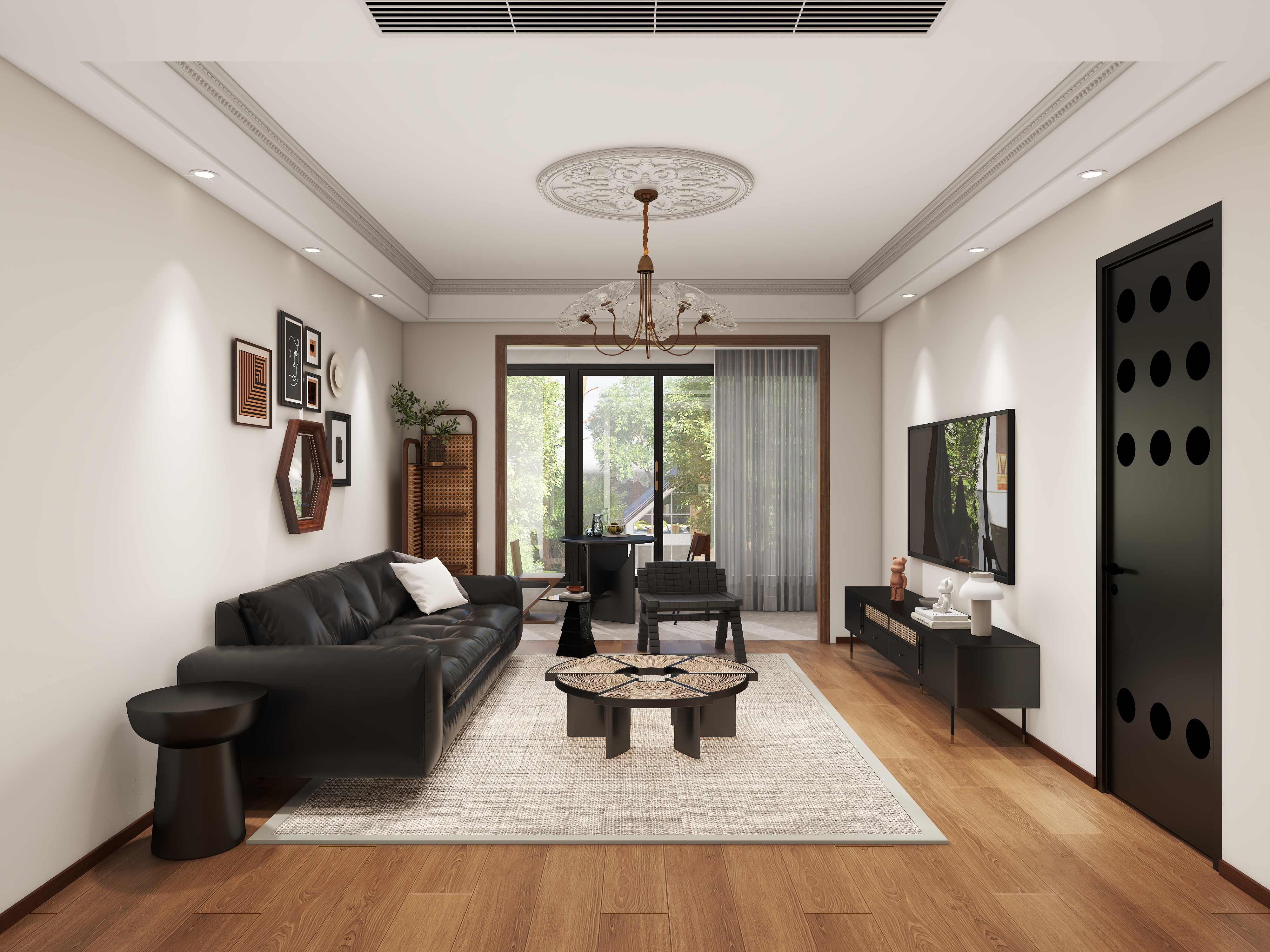 耿璐宇-杭州清水公寓（中古风）101平装修效果图