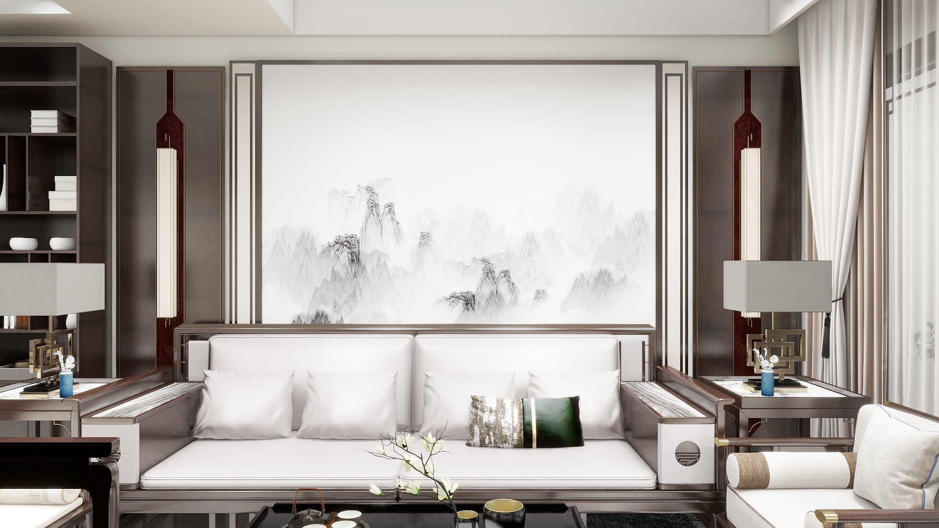 低调nItk-新中式100平3室2厅2卫-装修设计方案