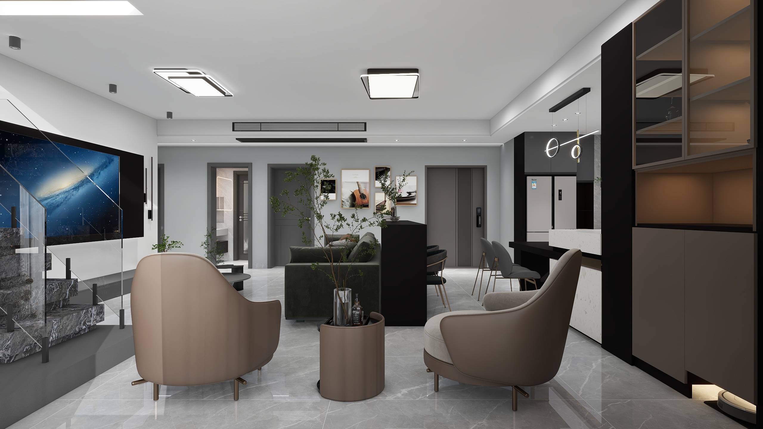 唐锐-后现代-深色炸弹-装修设计方案