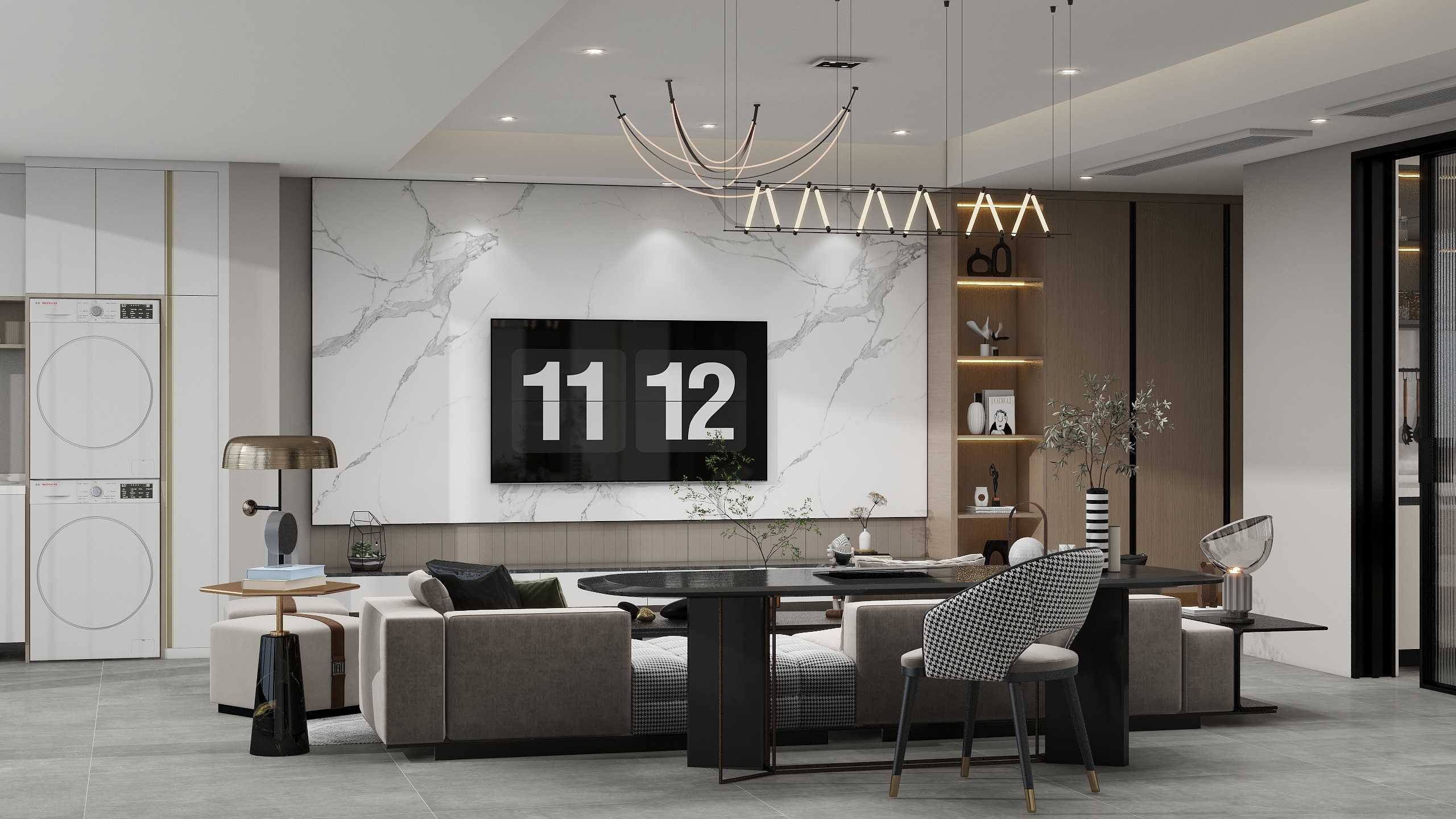 宜乐居智能家居-华侨城龙湖启元营销中心140㎡3室-装修设计方案