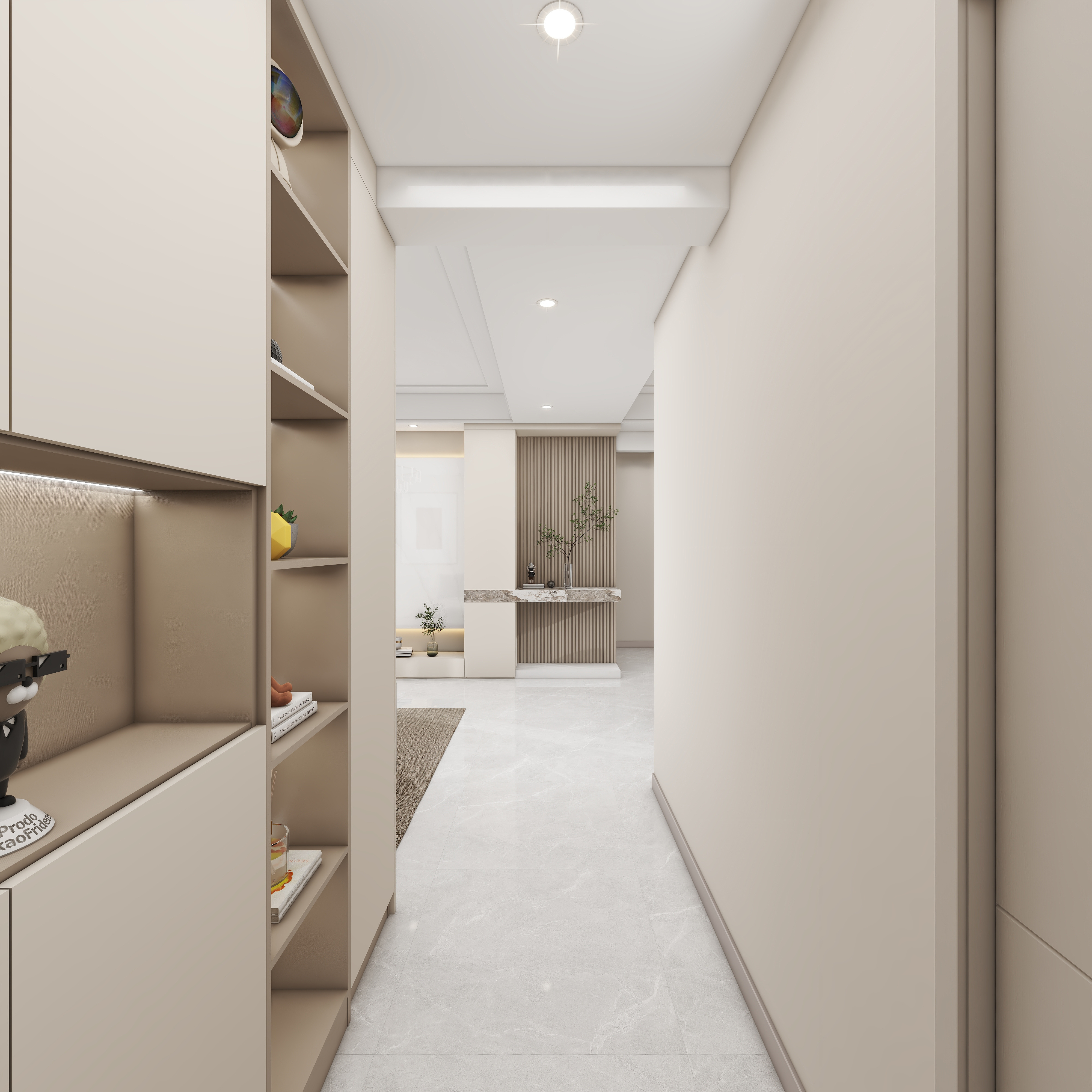 壹诺设计工作室-114㎡3室-现代简约 一层客餐厅装修效果图第3张