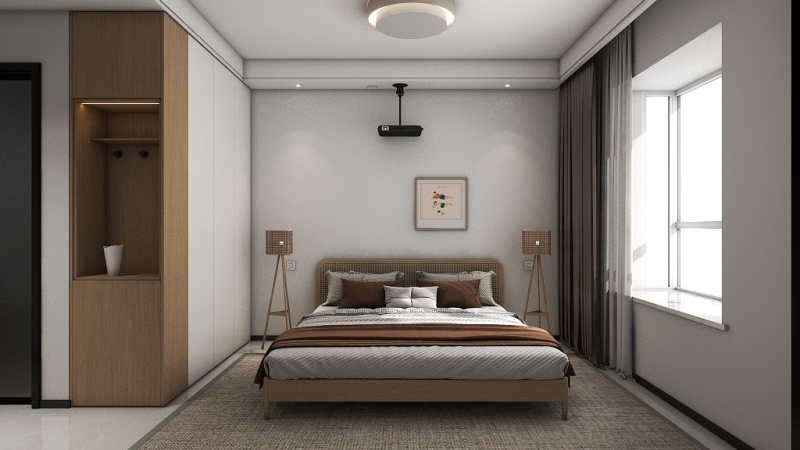 Modern Minimalist Asian/Zen Bedroom