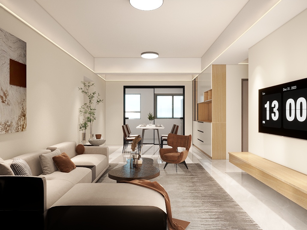 虾米yDiM-天成峰景99㎡3室-装修设计方案