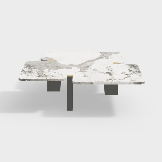 Bosheng minimalist style slate metal living room 1.3m tea table-Senkailuo-BSNB1724A