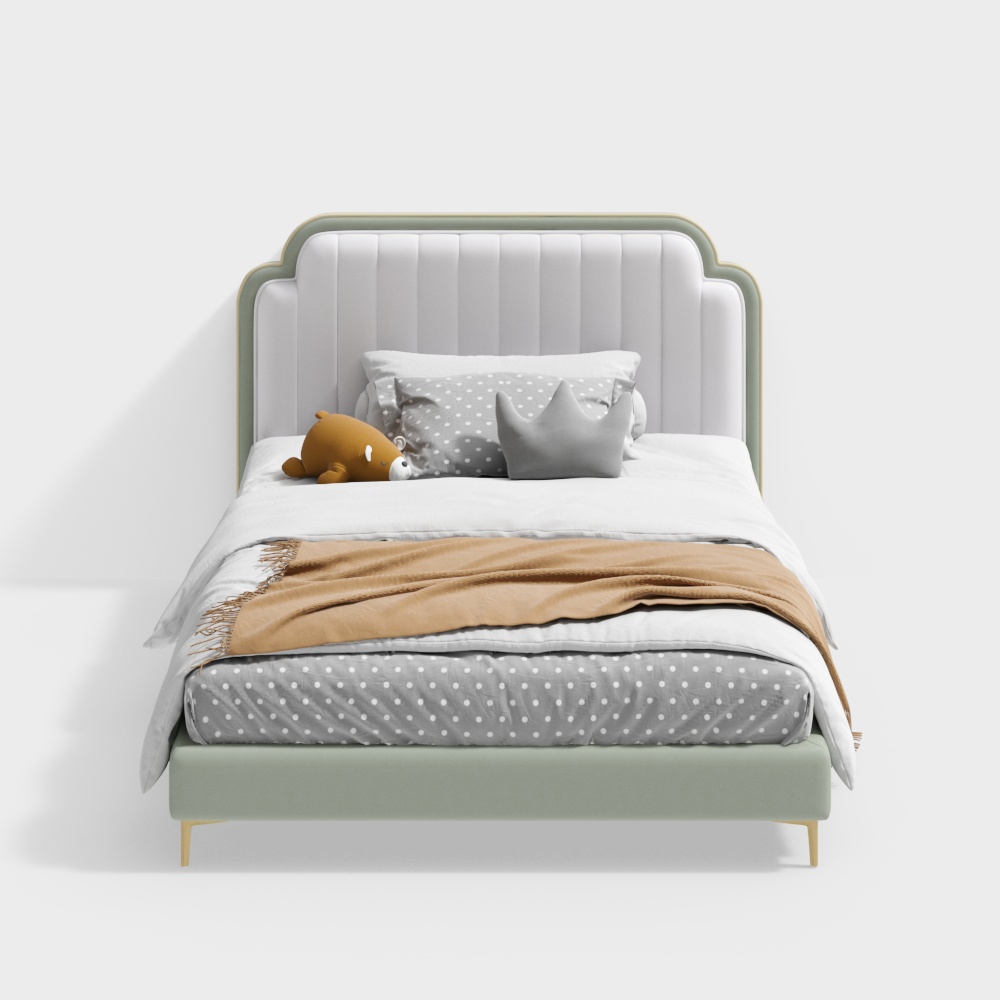 轻奢风格1.5m双人床俏皮熊系列BSCC-62