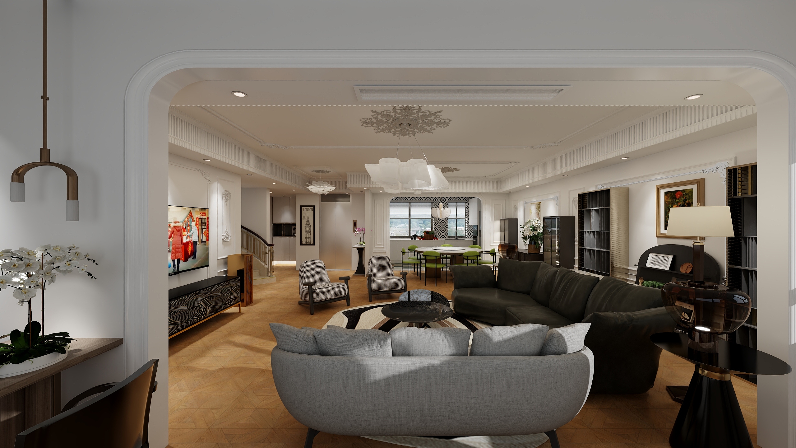 周小雯设计-法式黑白奶油-装修设计方案