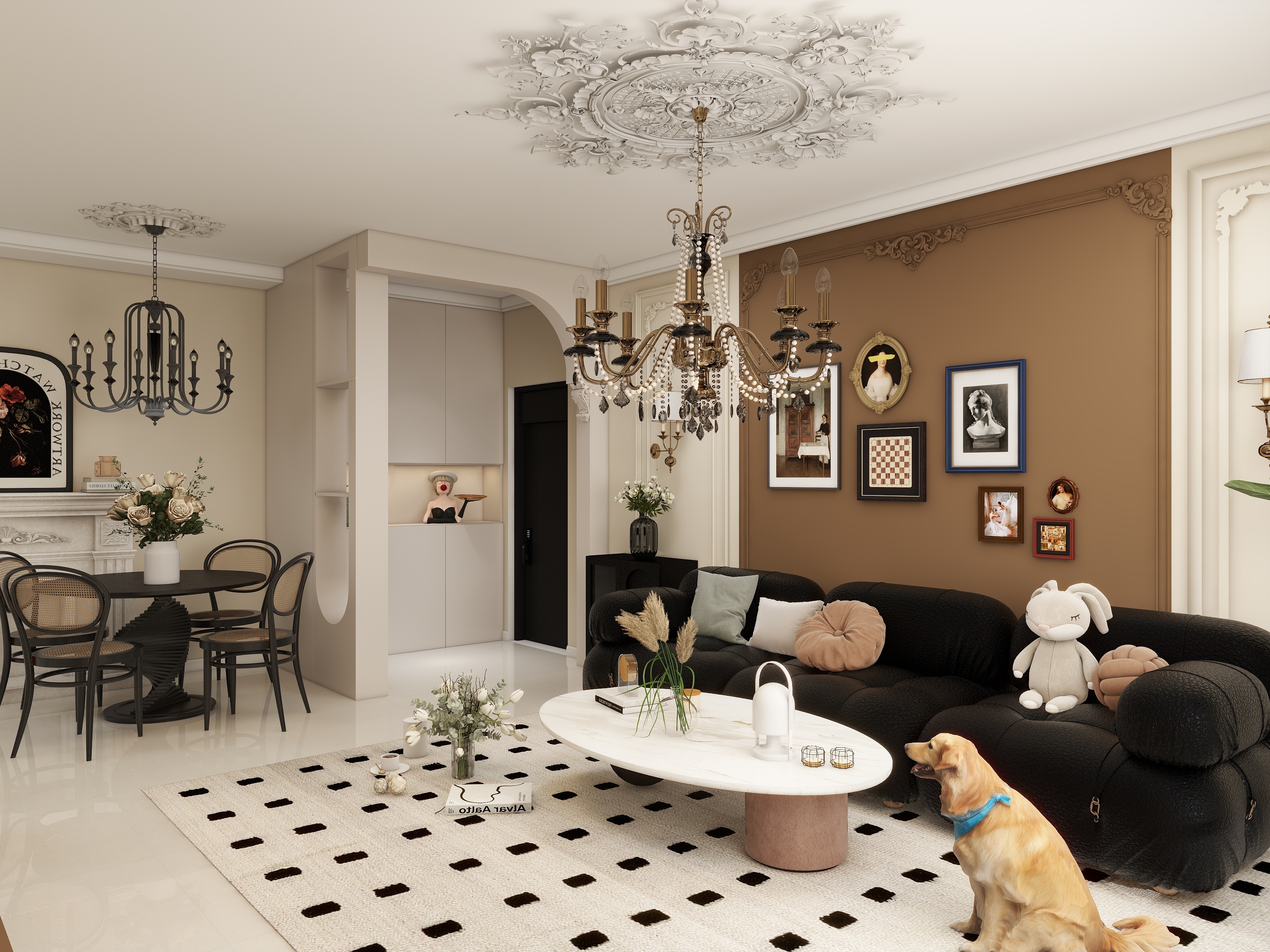 柴h-法式复古装修效果图