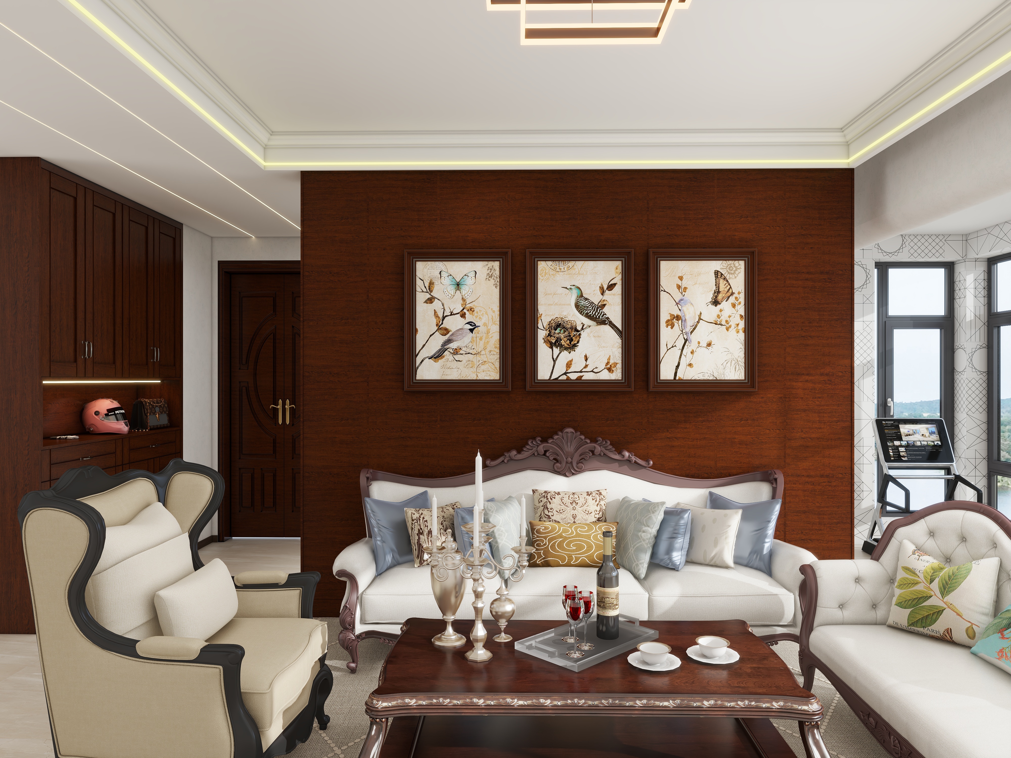 无题2020-奶油125㎡2室装修效果图