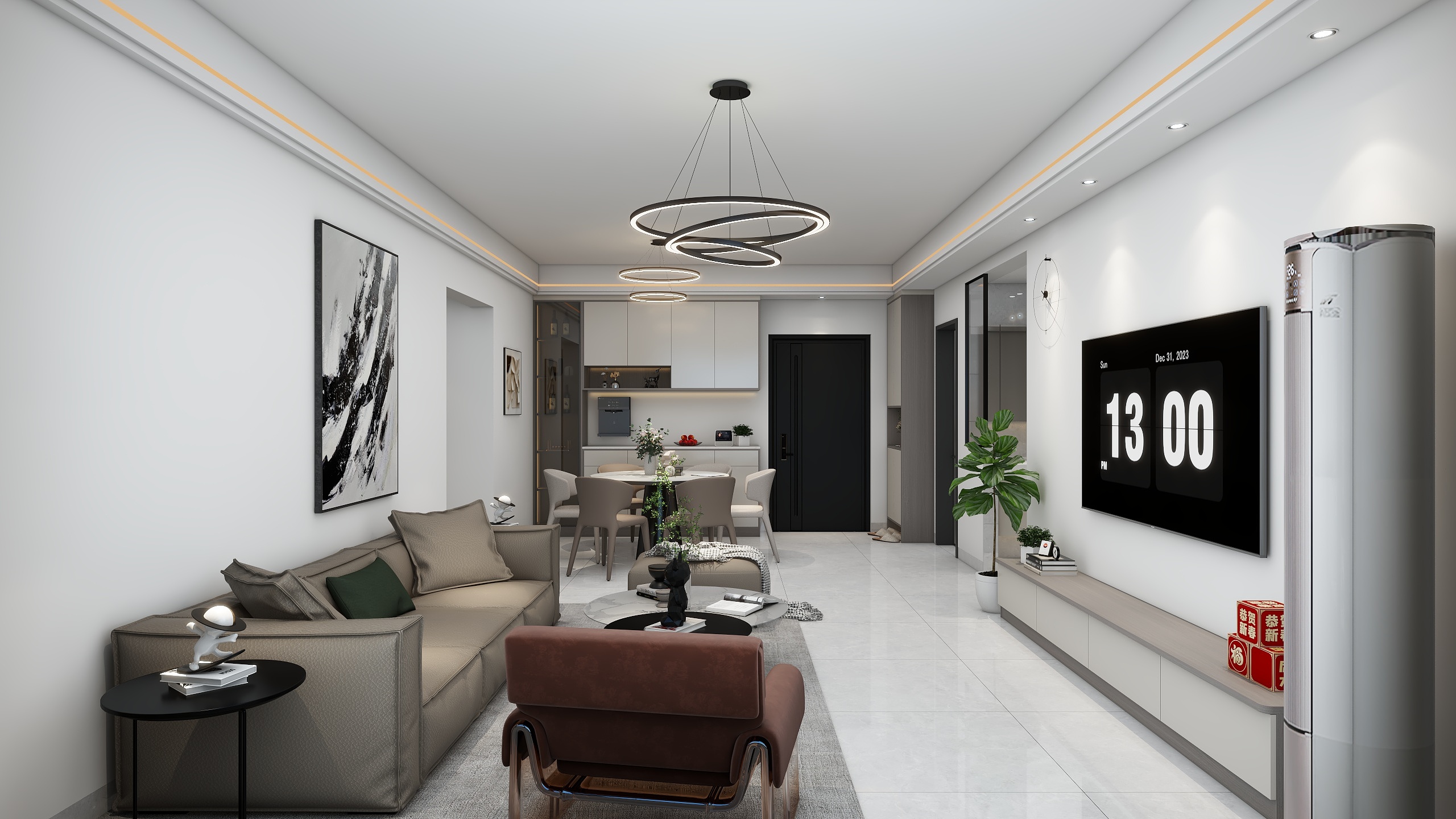 张胜财-时代公馆(建设中)现代简约112㎡3室-装修设计方案