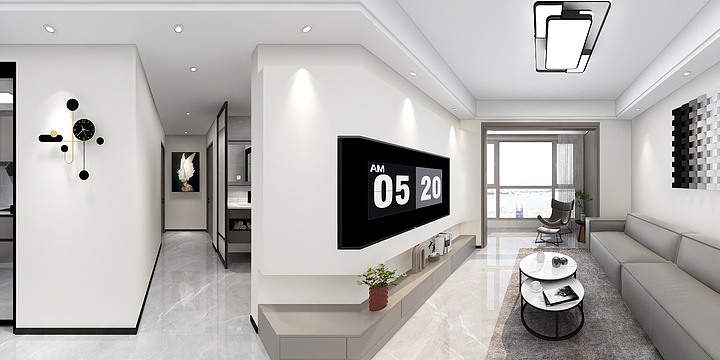 吕彬-设计师-城市之光柯阿姨雅居全景图-装修设计方案