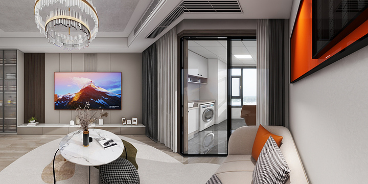 S.Q丨空間設計-中奥-9-1604效果图-修改-装修设计方案