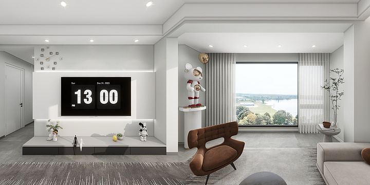 小蒋丨装饰设计-天赋乐宜秦哥 左姐雅居效果-装修设计方案