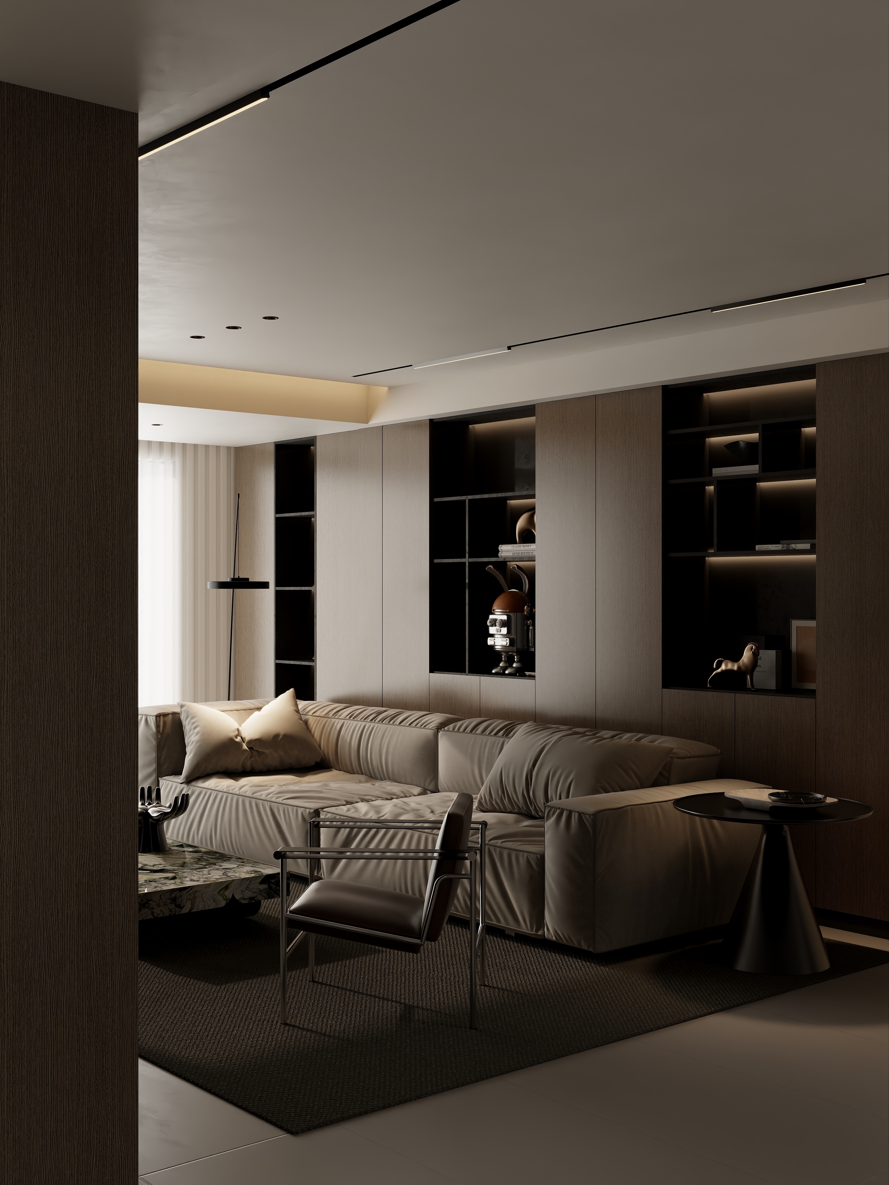 云中雾隐-无主灯装修效果图