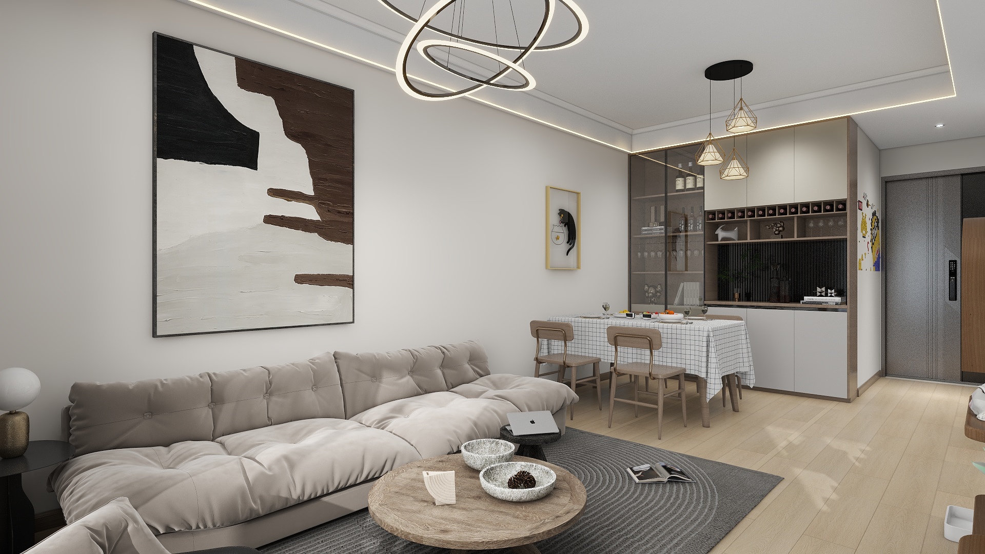 茕歌-海德公园81㎡2室-装修设计方案