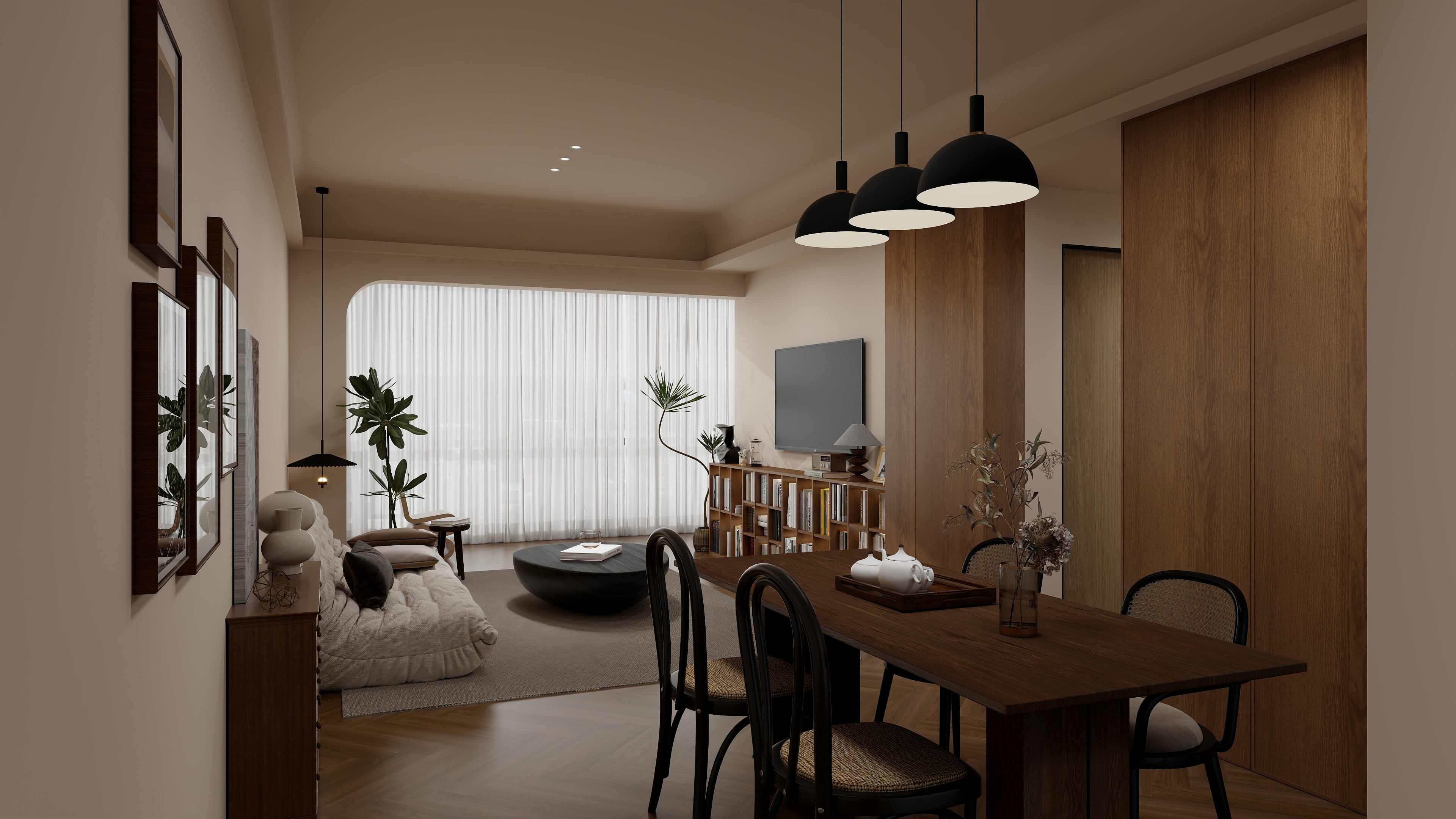 王鹏-芝士中古风天玺-装修设计方案