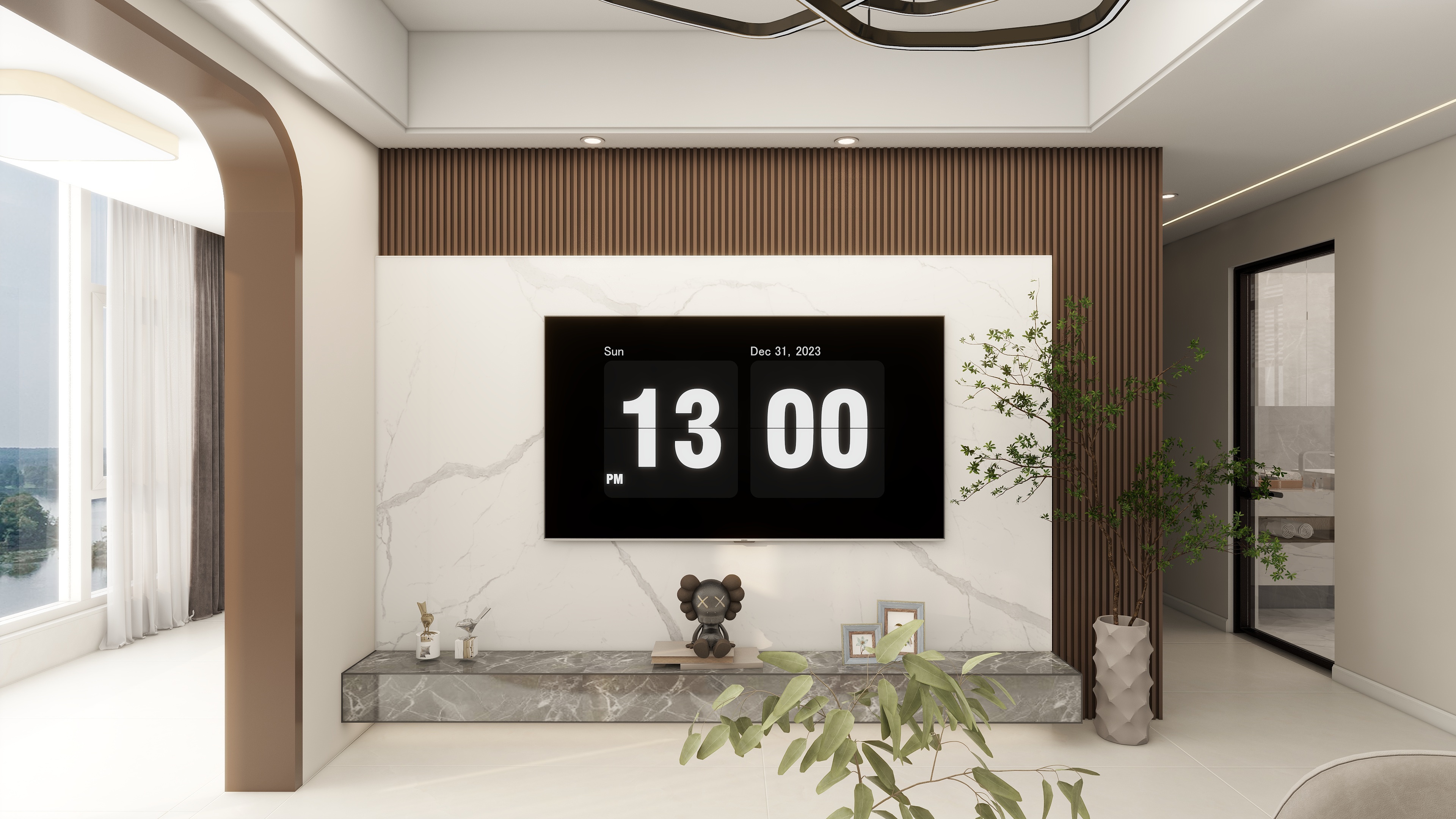 QQN-127㎡三室两厅（现代轻奢）-装修设计方案