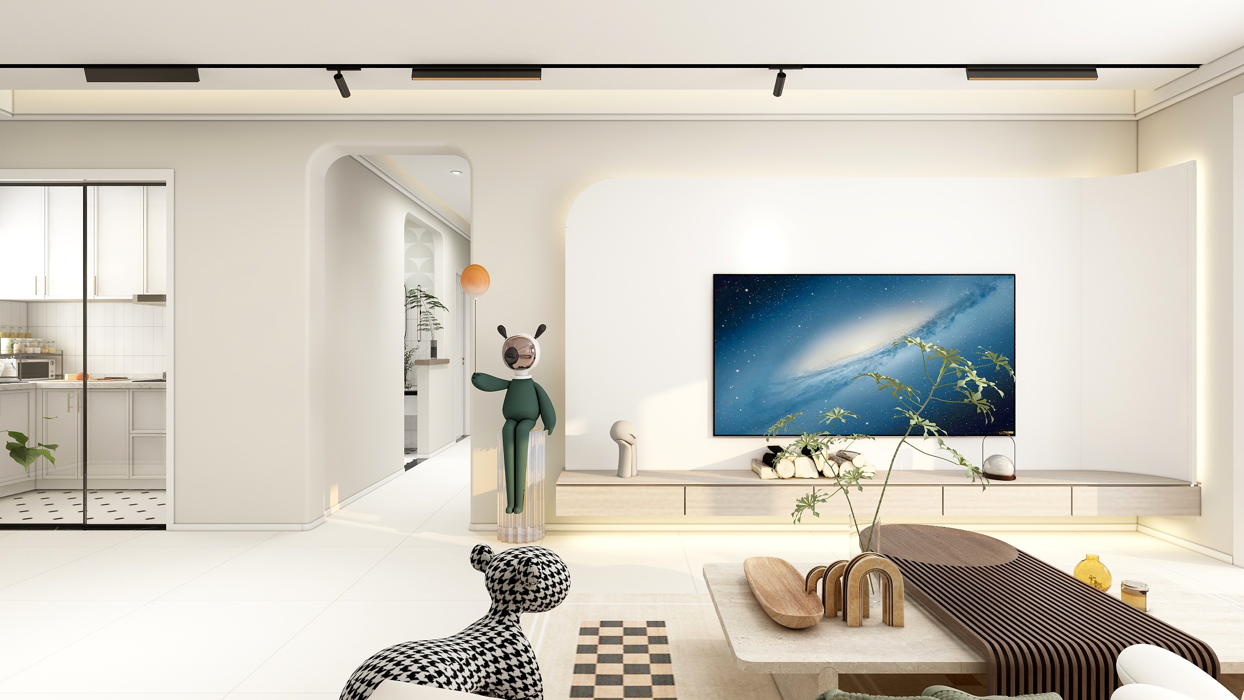 耽美娘-鼎立奶油风-装修设计方案