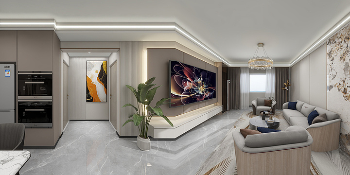 阿克苏友邦-幸福里23-401-装修设计方案