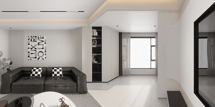 度恒02-4-现代朗廷湾7-2903户型易小姐效果图-装修设计方案