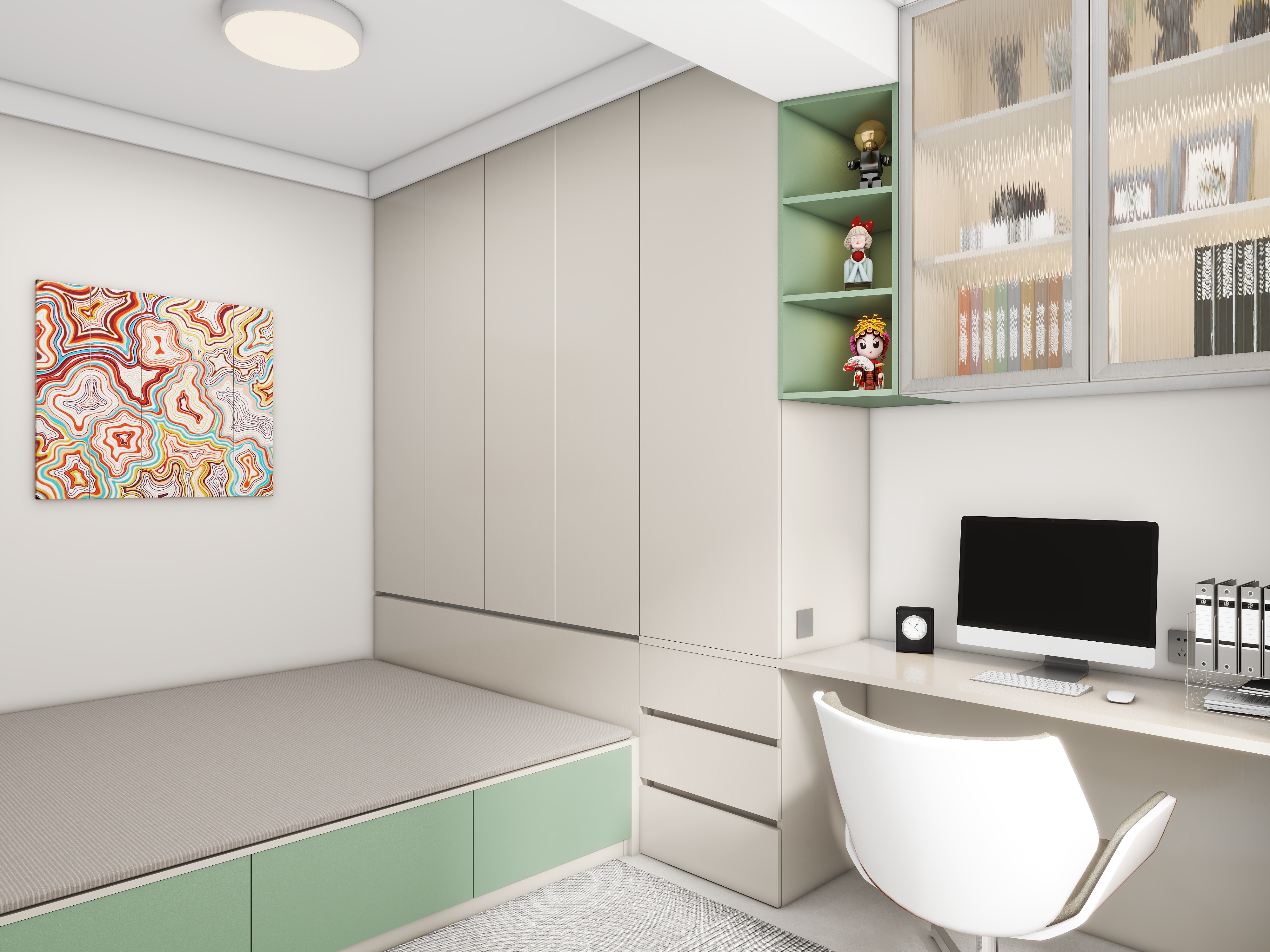 唯诺张掖-汉唐华府6-2-902奶油风淡彩-装修设计方案