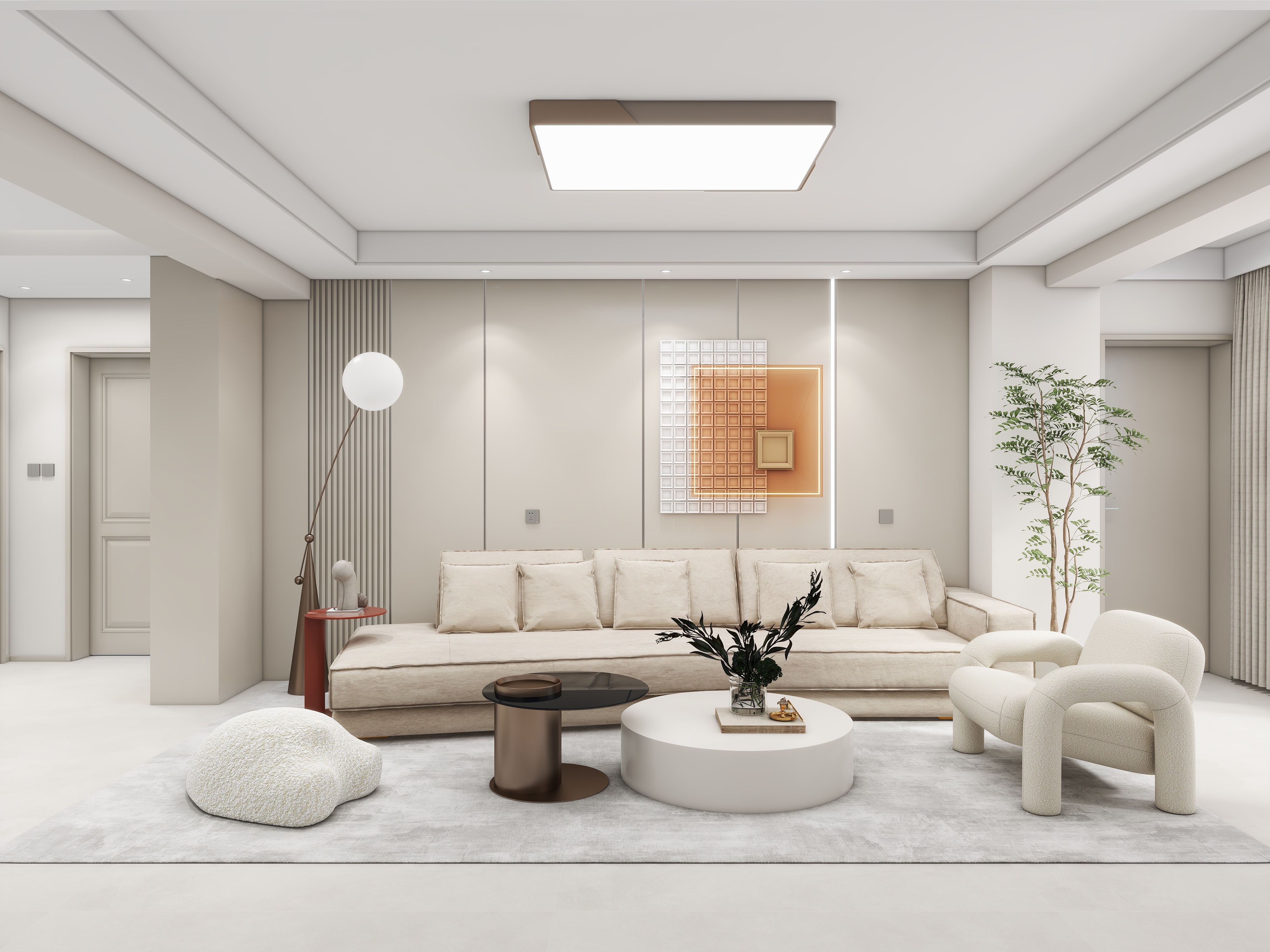 唯诺张掖-汉唐华府6-2-902奶油风-装修设计方案