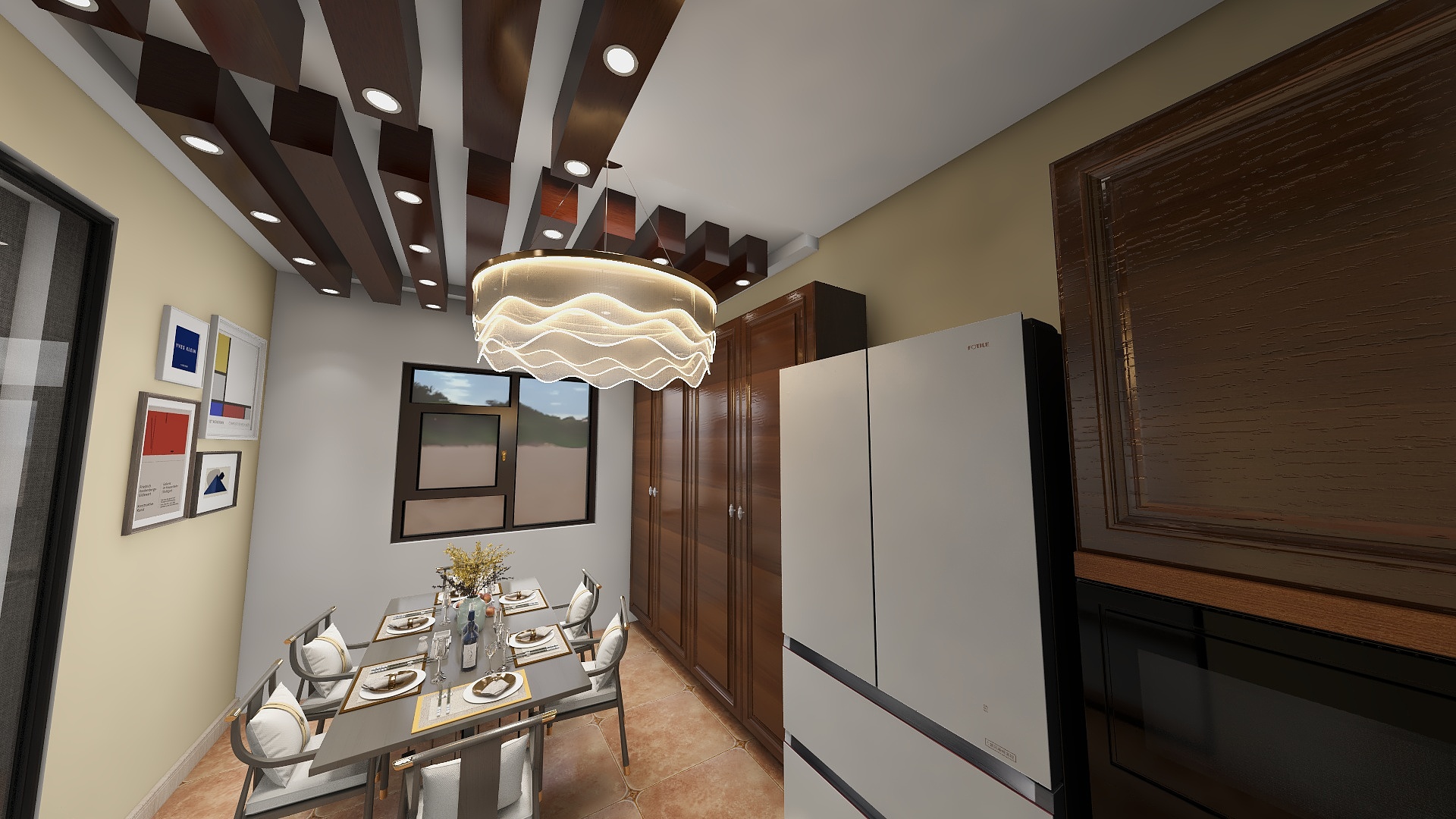 GDgW-136㎡3室装修效果图