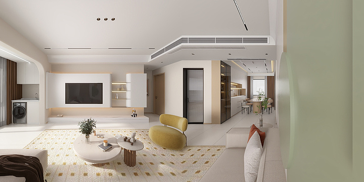 度恒02-4-奶油银丰唐郡牡丹园-装修设计方案