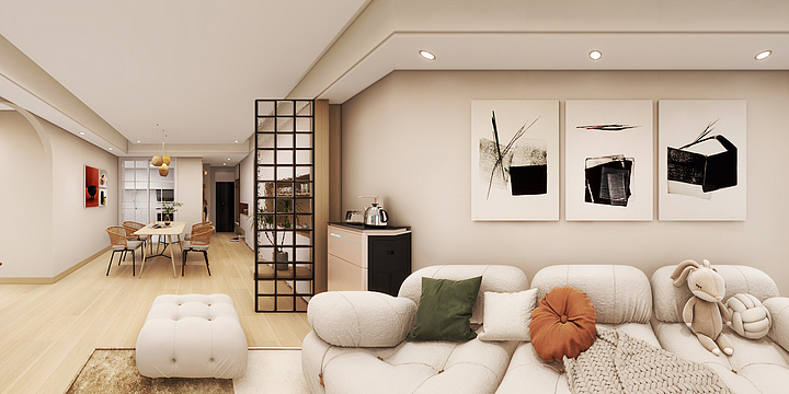 凡尘设计-恒大中央公园6-20-03效果图-装修设计方案