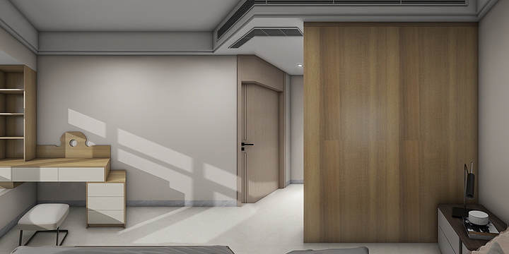 定制家具效果图设计-福佳-奶油风碧桂园7栋1503-装修设计方案