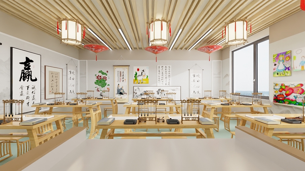 诚信赢天下OwVp-实验书法室-装修设计方案