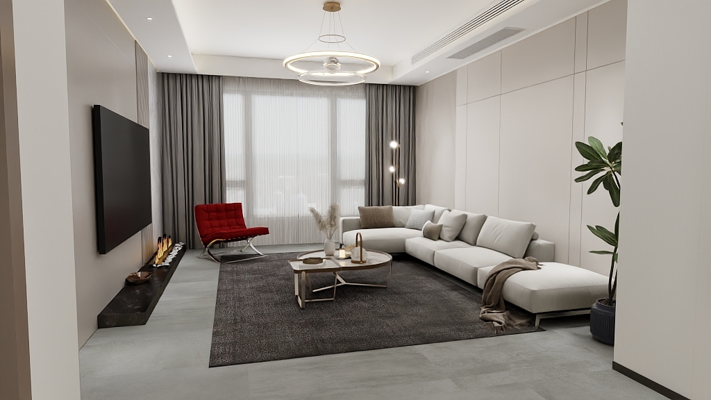 DI设计-紫御东方220m2三居意式轻奢-复制于灵感库-装修设计方案