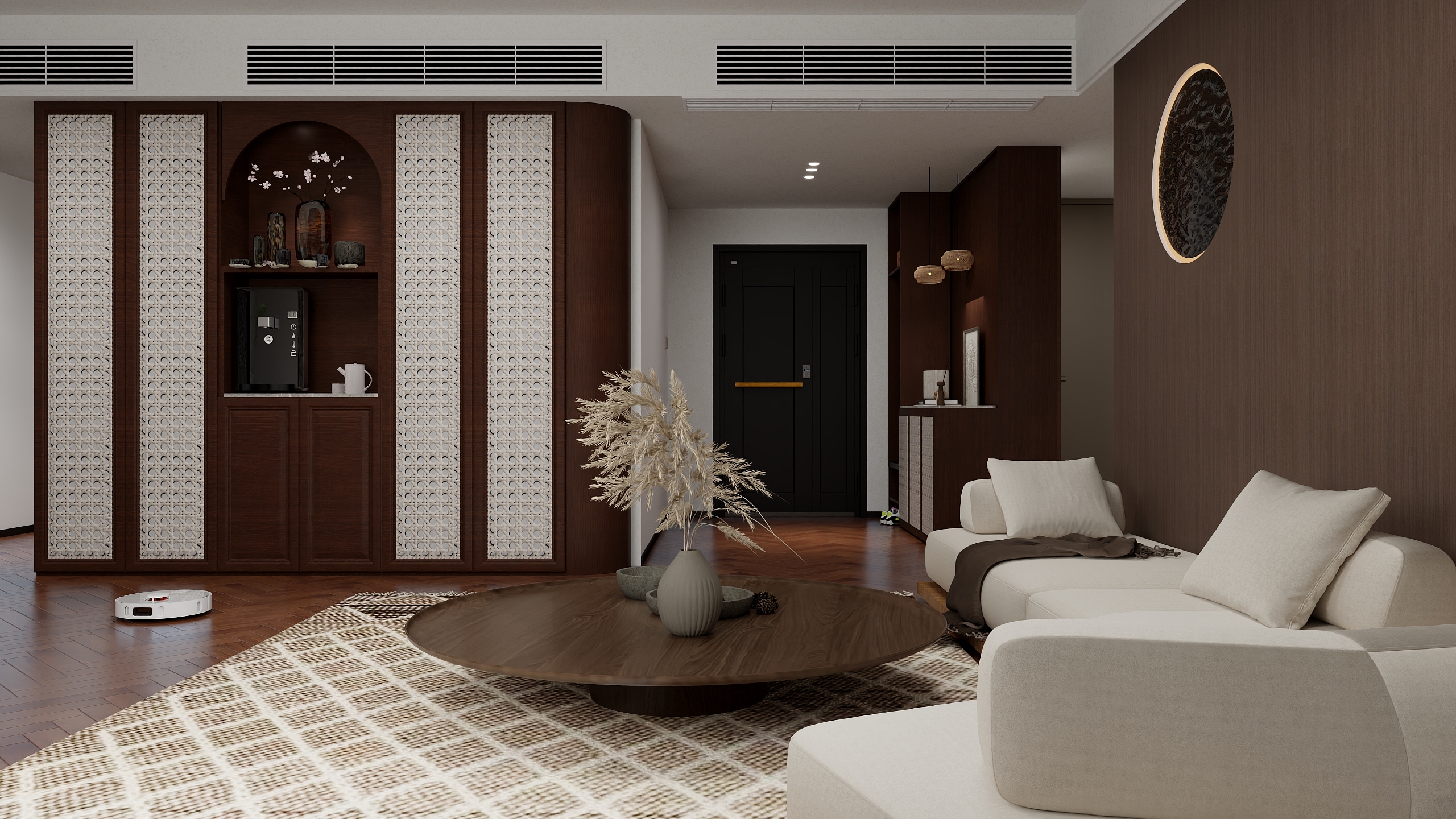 柠檬鱼宝-中古侘寂风-190方大平层装修效果图