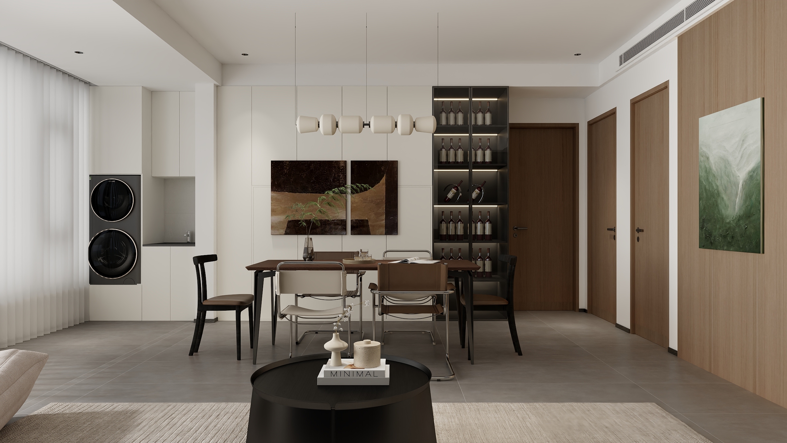 惠惠设计-绿地江畔-客餐厅-装修设计方案