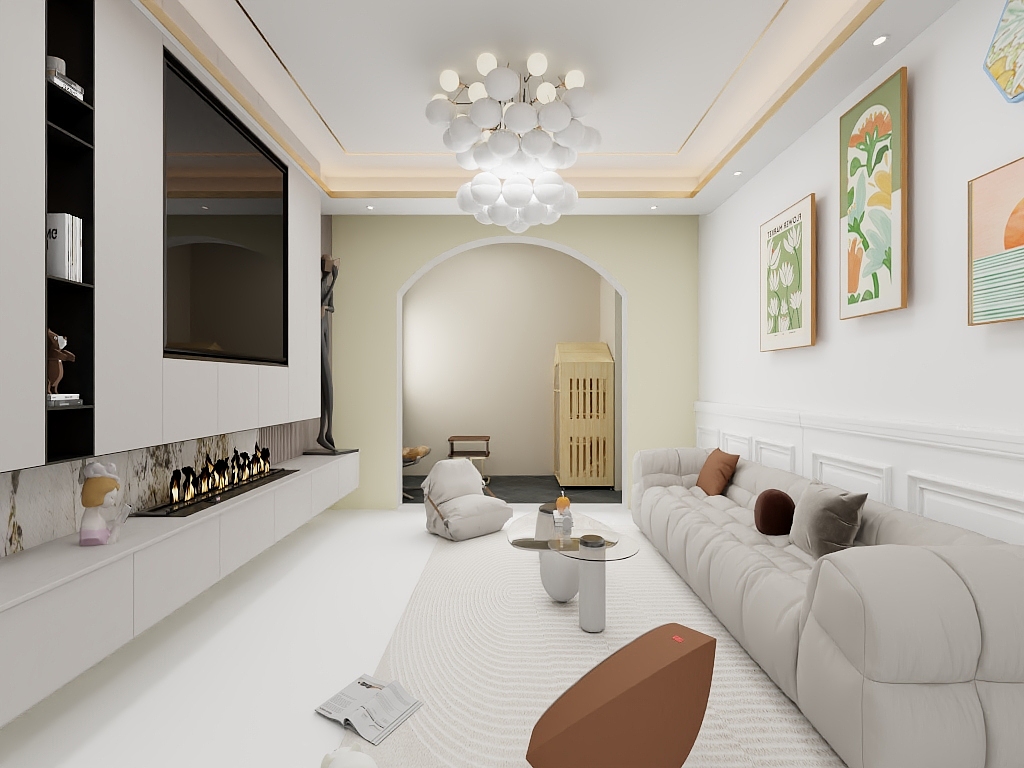 自由游动设计-硬装专业等级考核户型-副本-装修设计方案