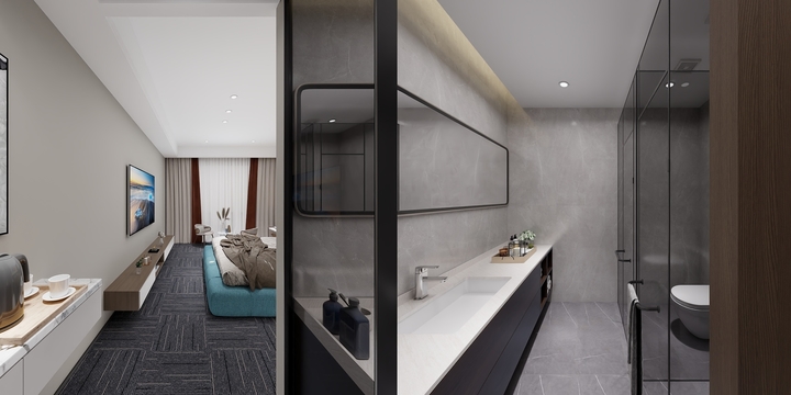 陈佳1-酒店房间1-装修设计方案