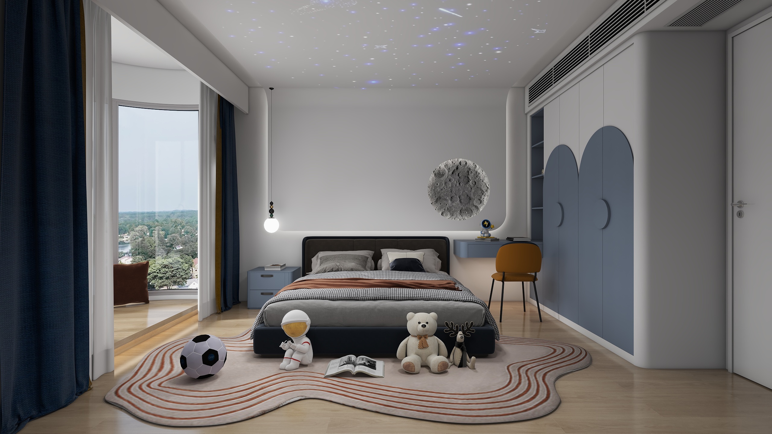 米岚岚春天-23平米男孩房-装修设计方案