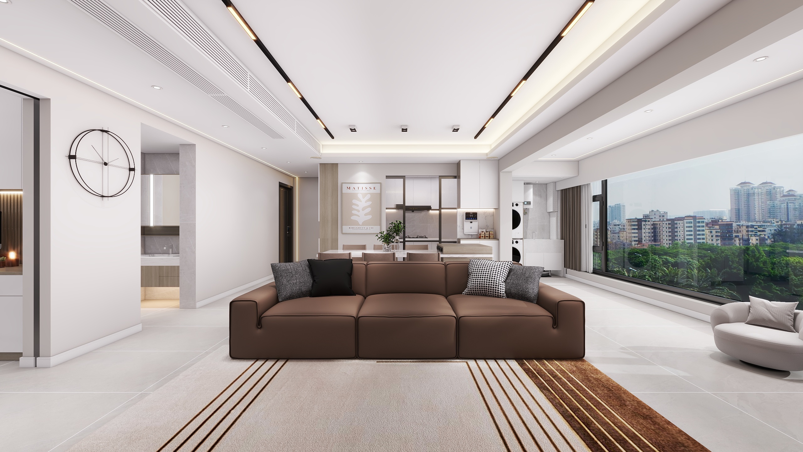 成爽-四川成都保利天汇（136平方现代简约四居室）装修效果图