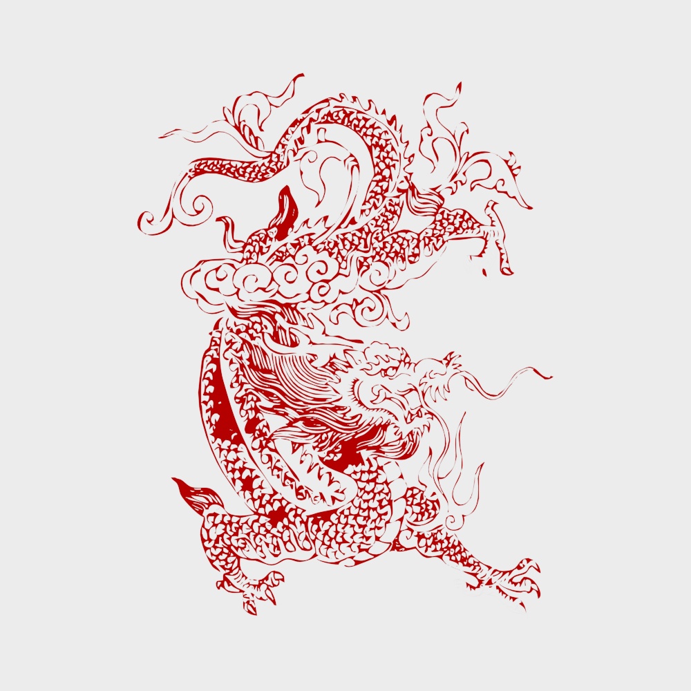 龙年窗花