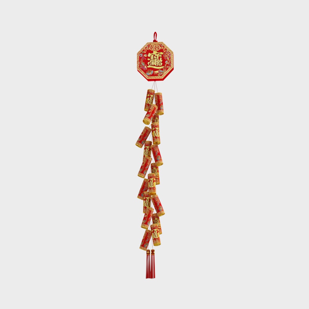 新年鞭炮挂件
