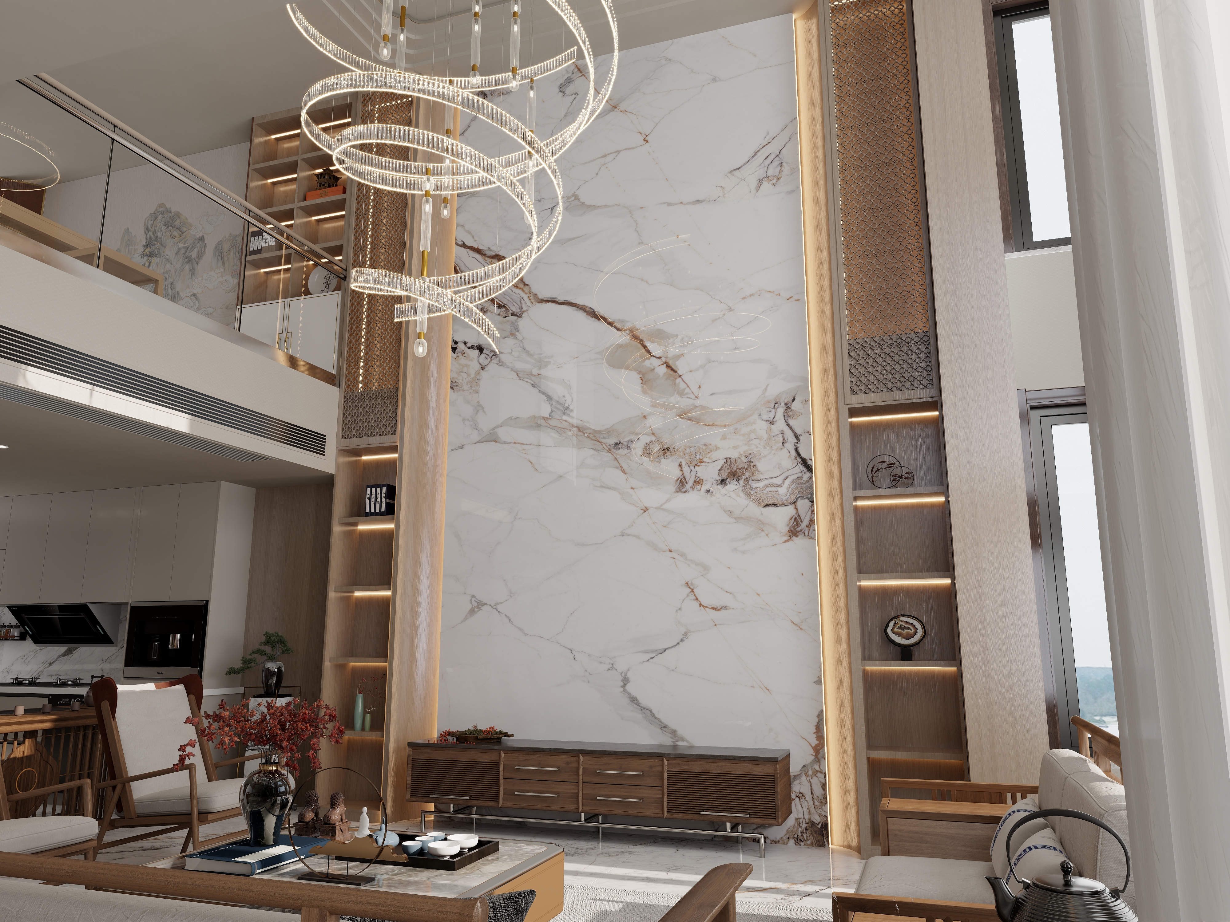 BenWCucO-新中式别墅 恩平恒大-装修设计方案