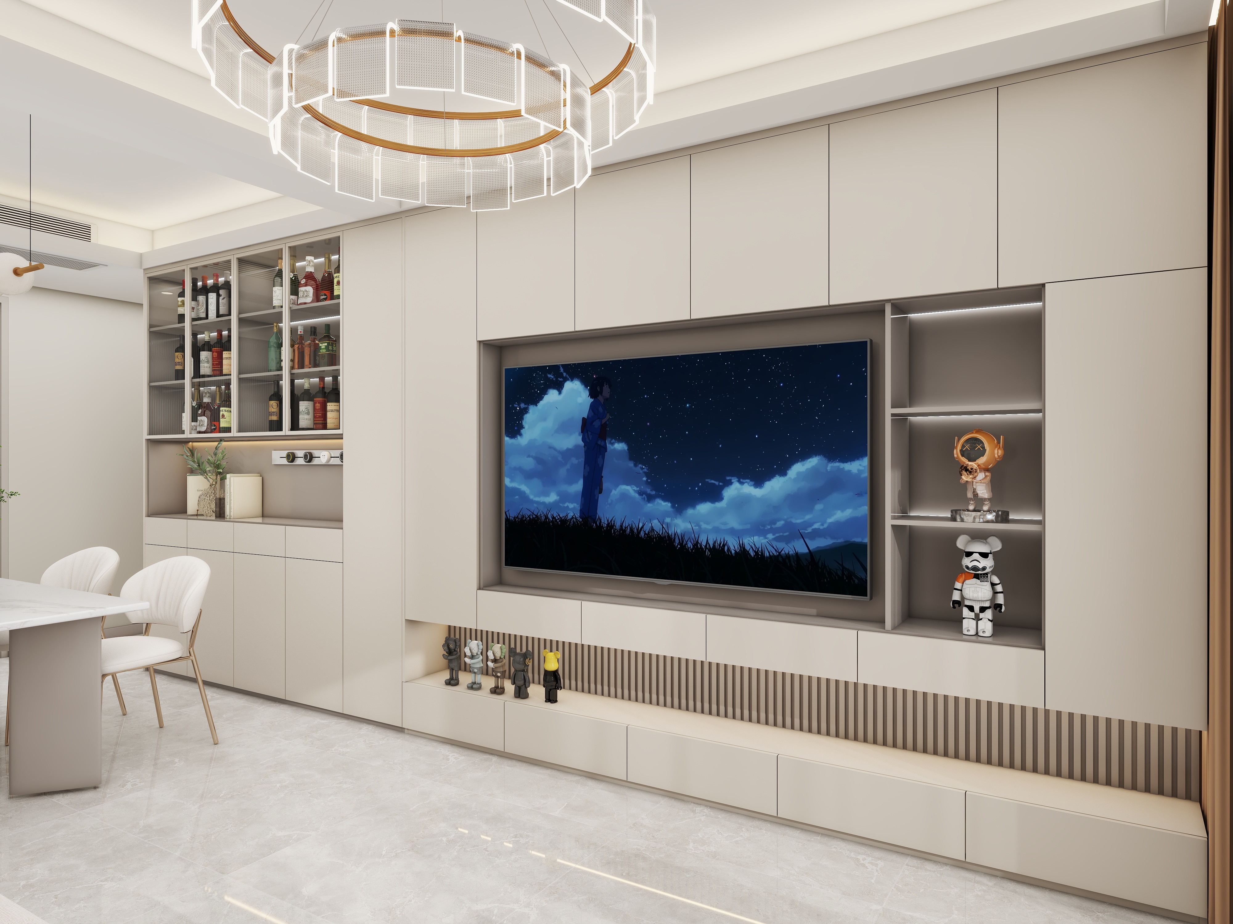 壹诺设计工作室-奶油风装修效果图