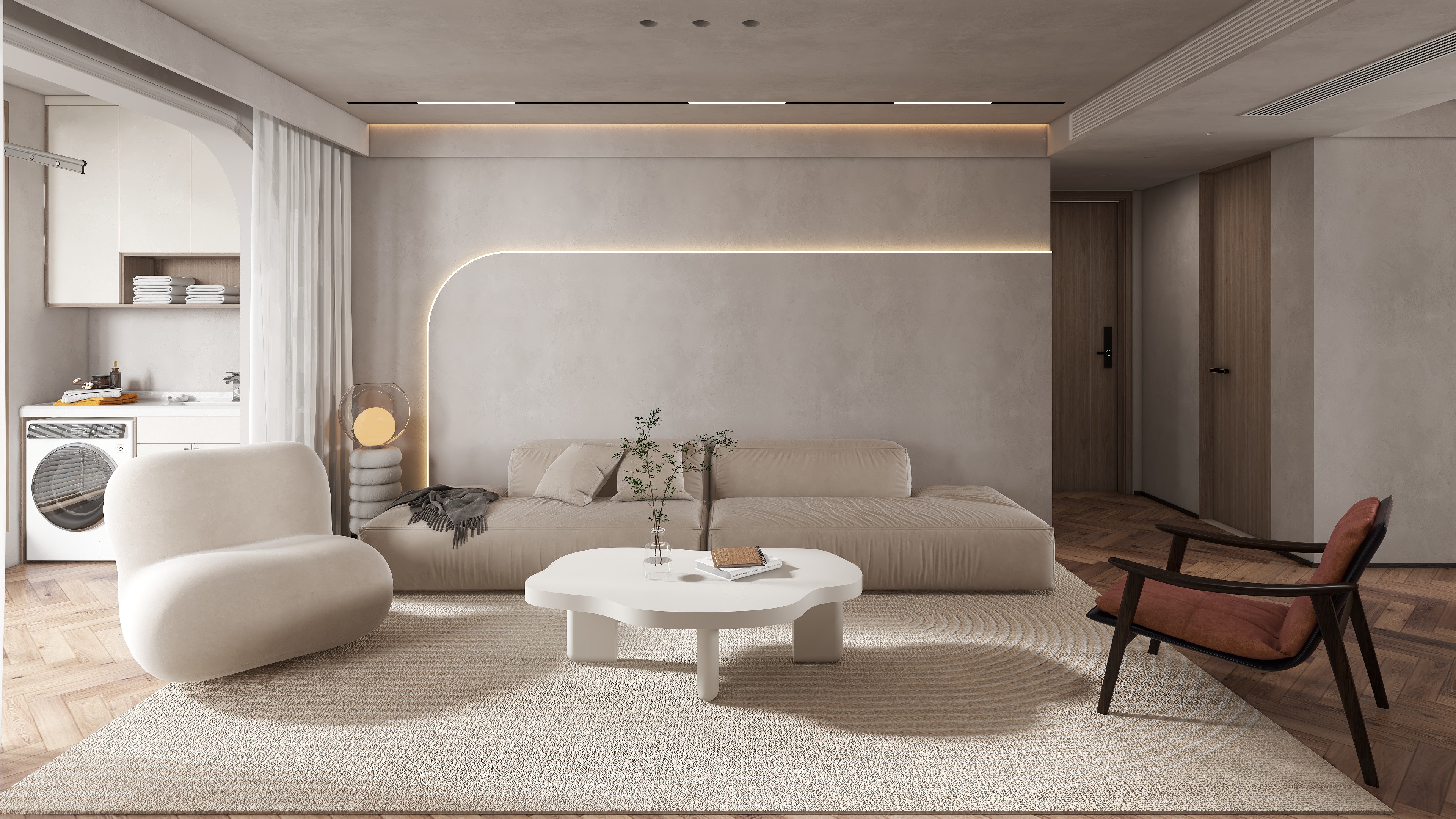 星伦XL-102-临江佳苑-侘寂风装修效果图