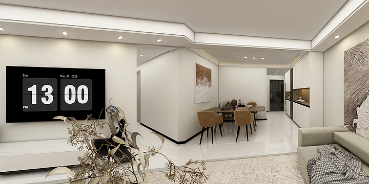 千翼设计灵灵-龙湖 天越130.dwg实测实量-副本-装修设计方案