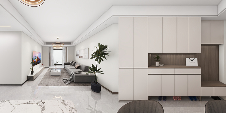 青白江欧曼家居-陆港套三45栋1单元-装修设计方案