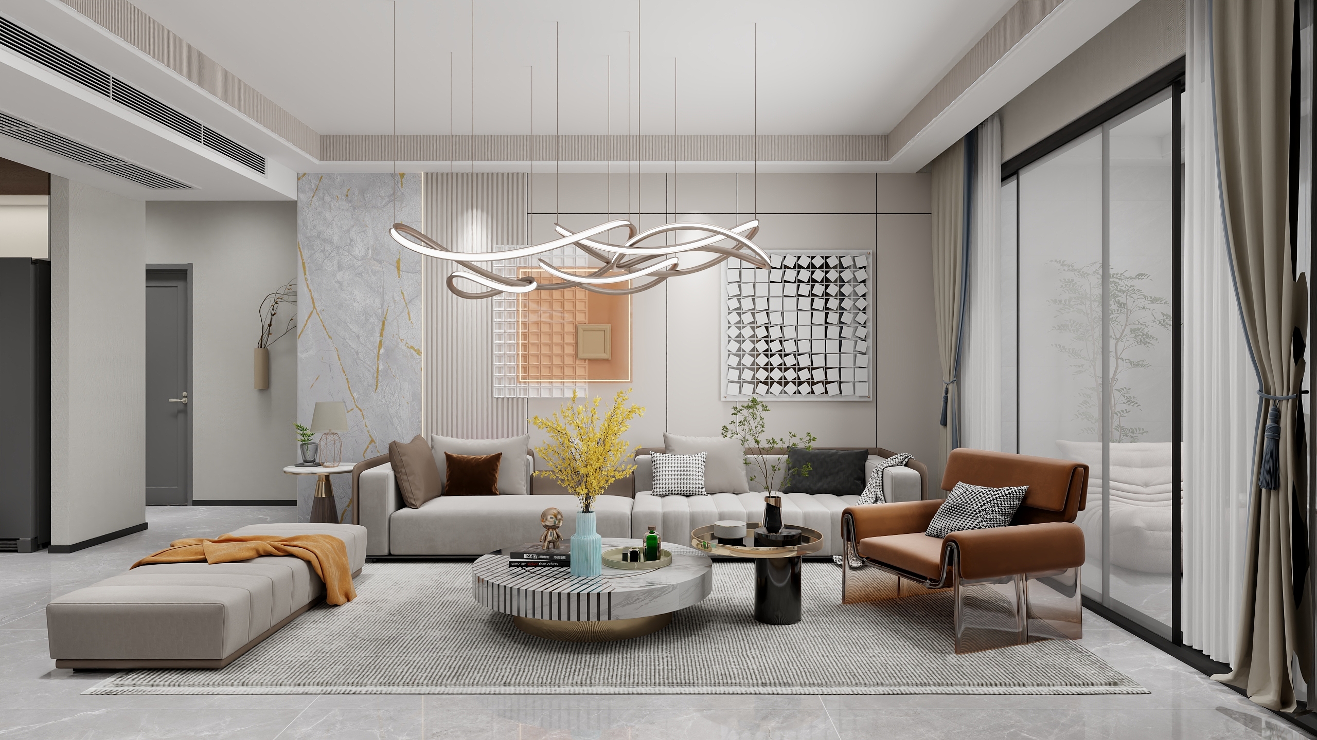 圆梦设计-高新壹号院129㎡4室装修效果图