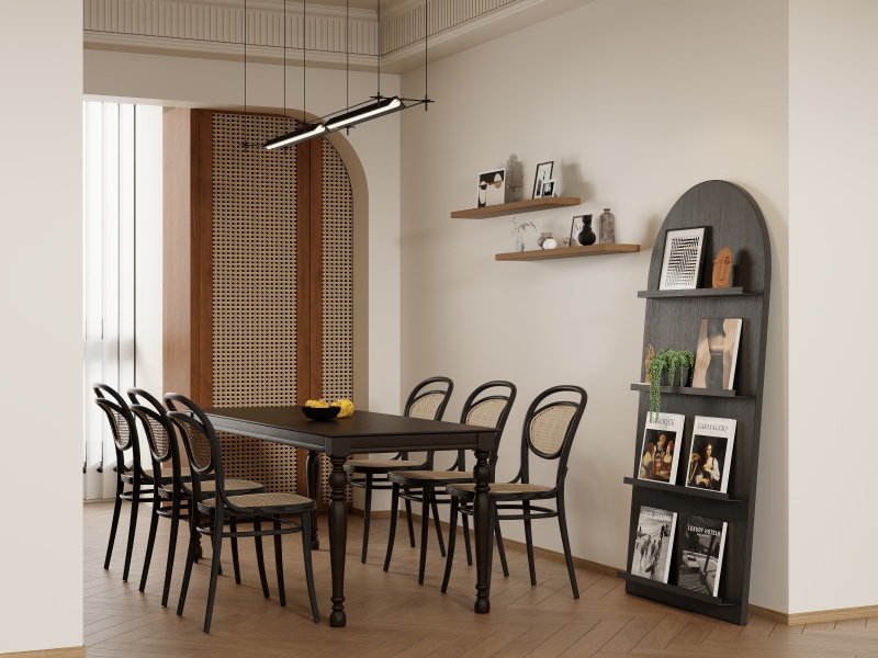 Modern Vintage Dining Room with Creamy Tones