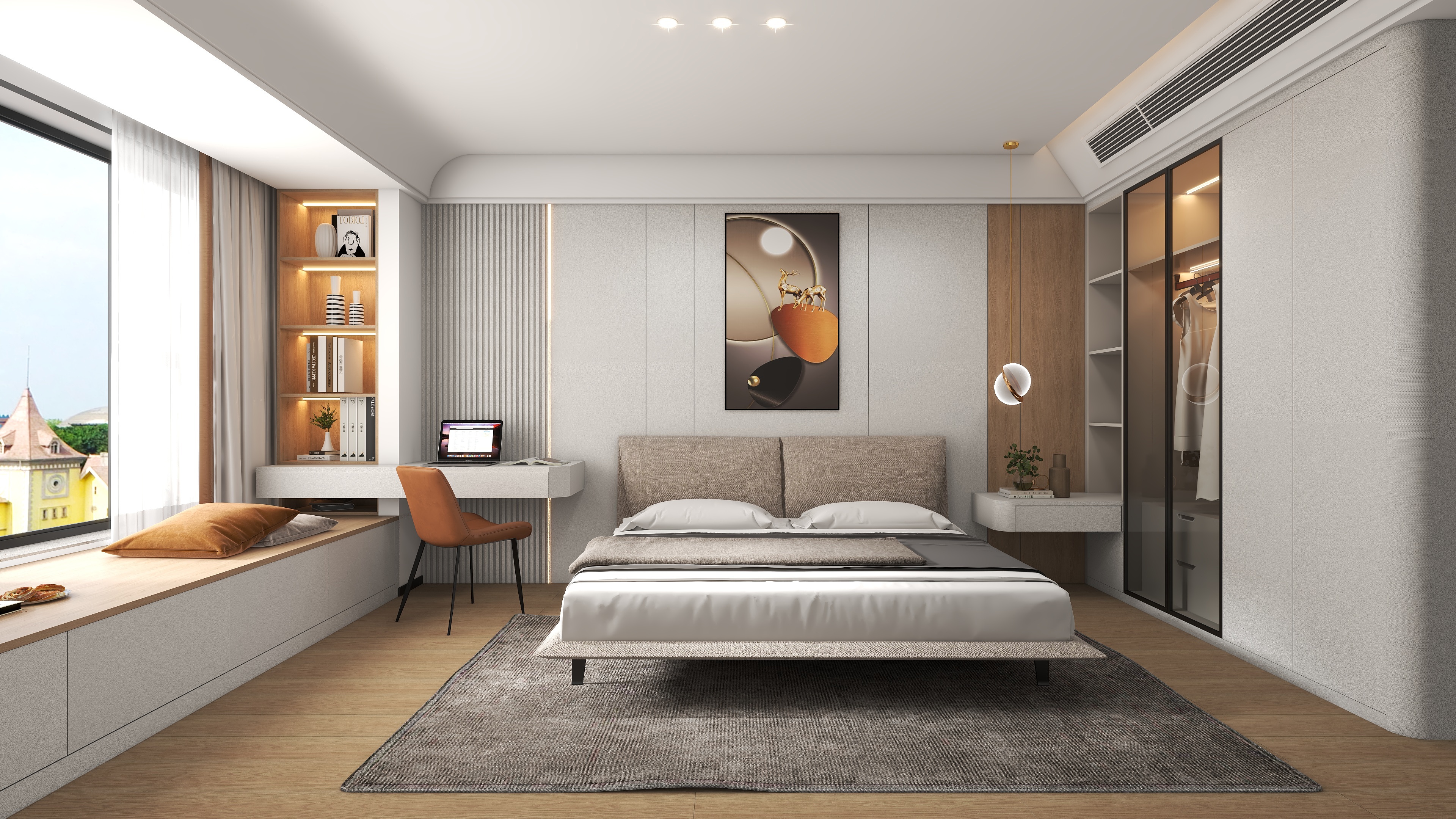 彭铃岚-朝阳首府25平米卧室-装修设计方案